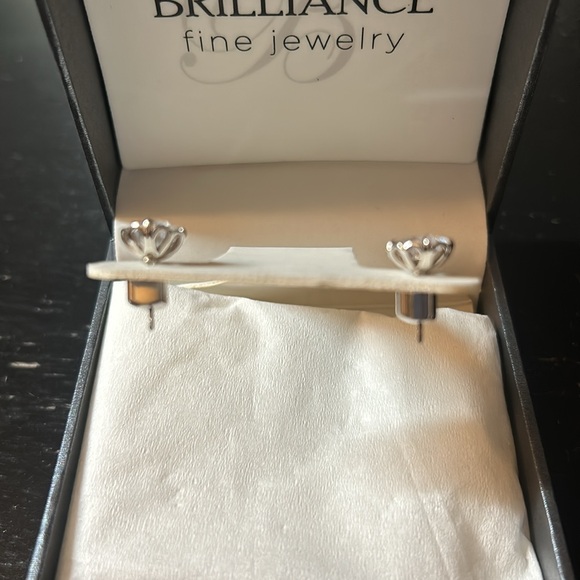 Original Kate Spade New York, round cubic zirconia earrings. Great condition. - Picture 4 of 5